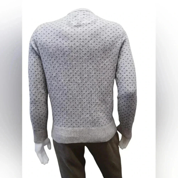 J Crew 100%  Lambswool Gray Long Sleeve Sweater Size Large - Picture 3 of 8